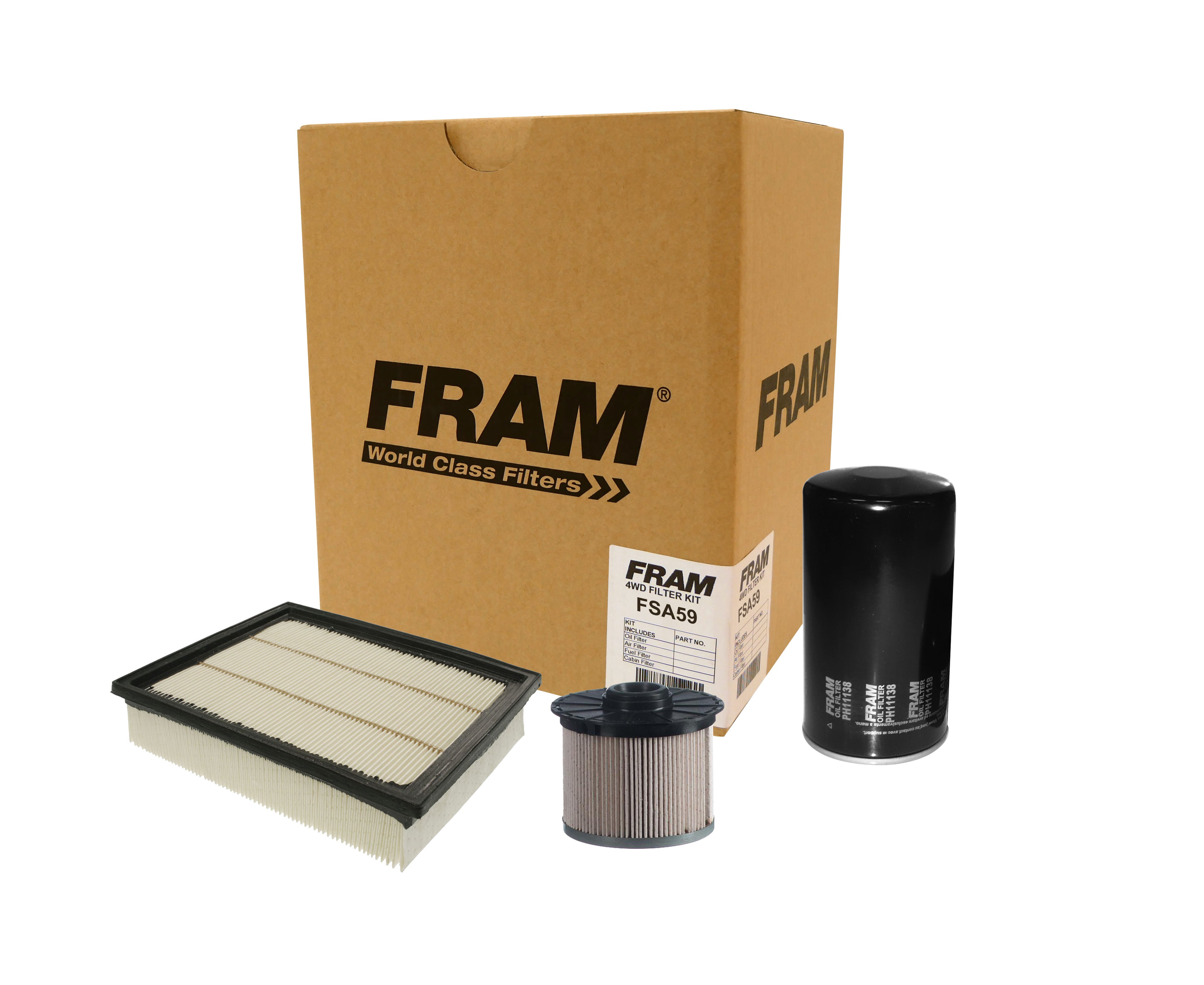 FRAM 4wd Filter Kit for Holden Rodeo RA (4JH1) main image 1