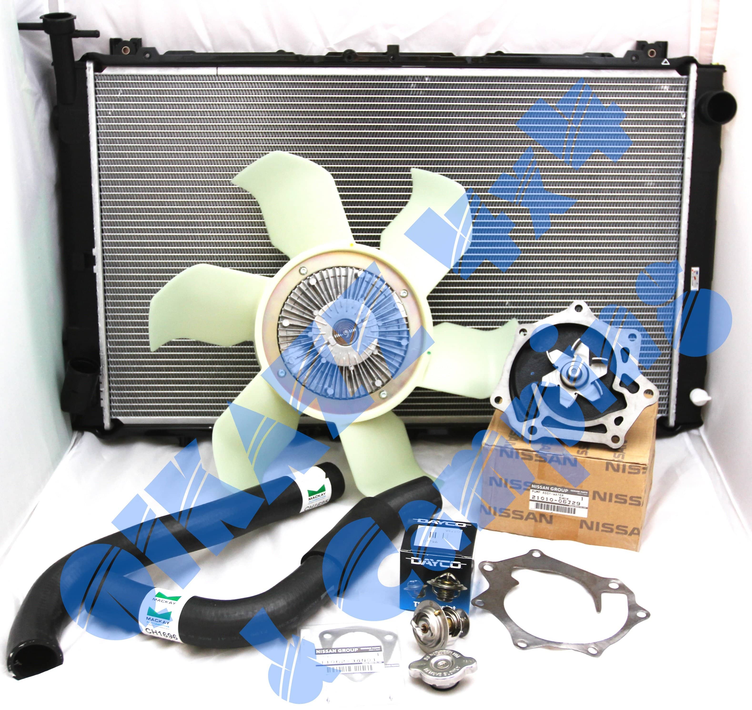 QIKAZZ Fan Cooling Upgrade + Radiator + Water Pump + Thermostat for Nissan Patrol GQ TD42 | QIKAZZ 4x4 & Camping