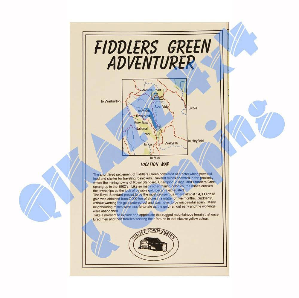 Adventurer Maps - Fiddlers Green - The Ghost Town Series | Adventurer Maps
