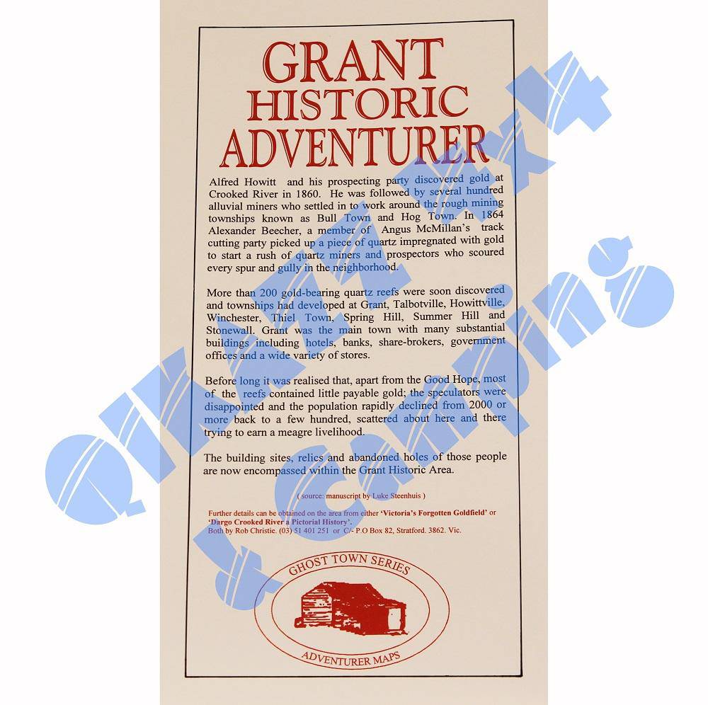 Adventurer Maps - Grant Historic - The Ghost Town Series | Adventurer Maps