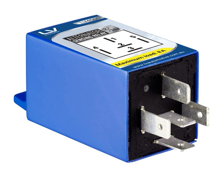 LV 12/24V 8AMP Alternator Sensing Relay 5 PIN Universal Application, VSR & Manual Override | LV Automotive