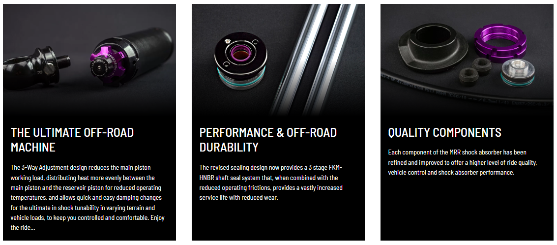 Dobinsons MRA 3-Way Adjustable Remote Reservoir Shock Absorber for Nissan Patrol Rear 2" | Dobinsons