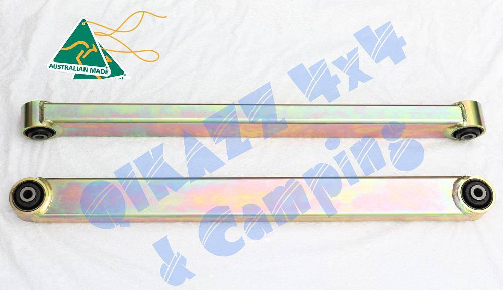 Racebred 4wd Lower Control Arms +10 (1 Pair) Genuine Bushes for Nissan Patrol GQ / GU | Racebred 4wd