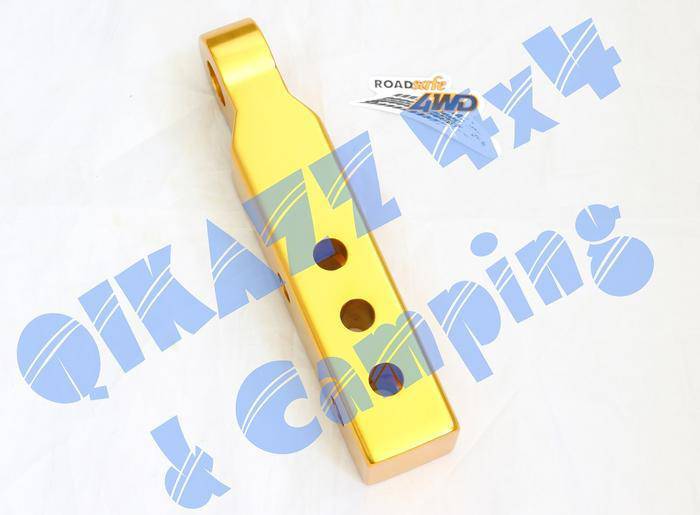 Roadsafe 4wd GOLD Alloy Extended Rear Recovery Hitch + Soft Shackle | Roadsafe