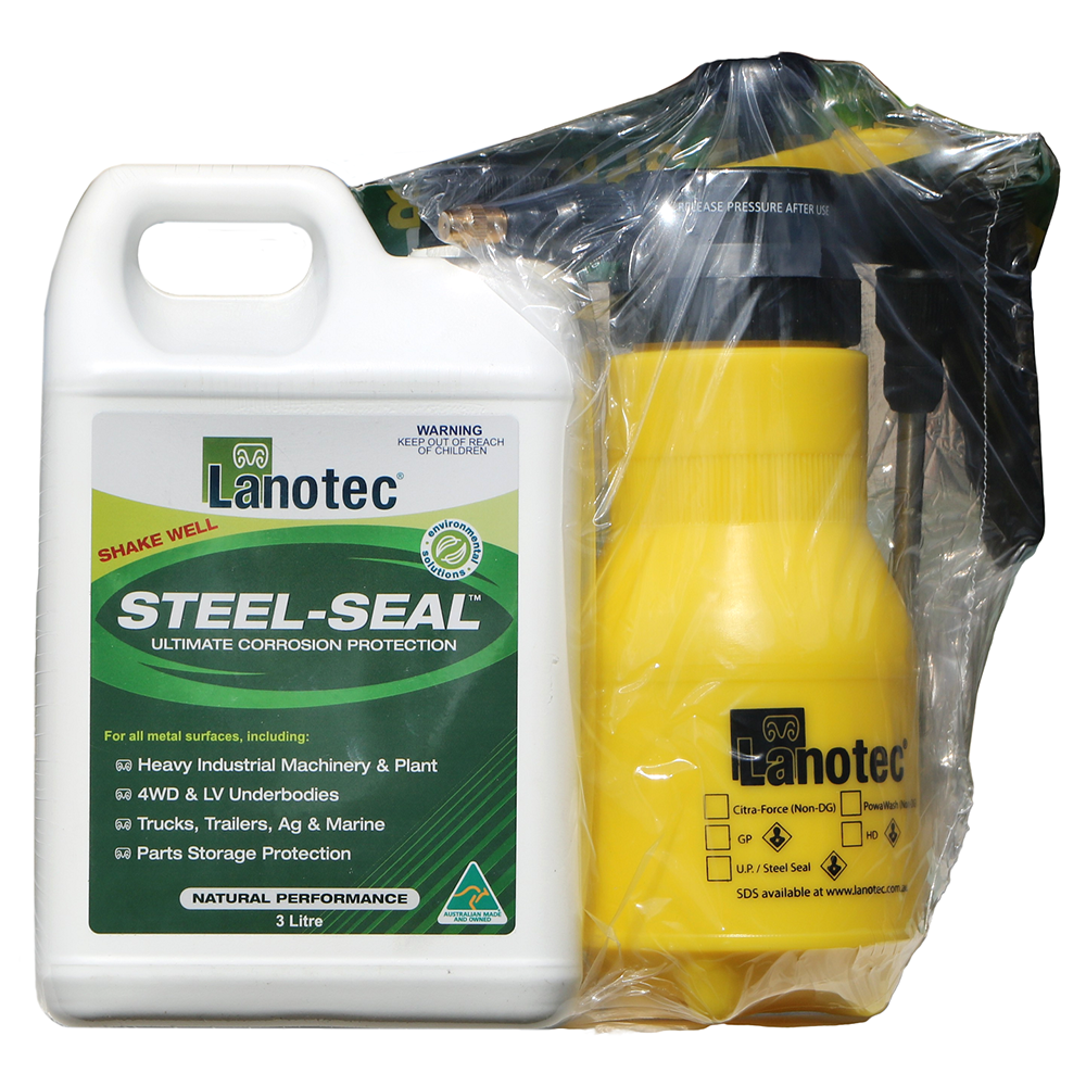 Lanotec Steel-Seal 3 litre (with Bonus 750ml Spray Unit) | Lanotec