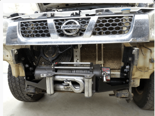 Winch Cradle for Nissan Navara D22 with Genuine Alloy Bullbar | Aussie Offroad