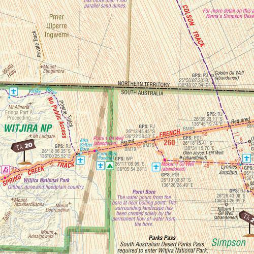 Hema Australia's Great Desert Tracks Atlas & Guide 4th Edition Map | Hema
