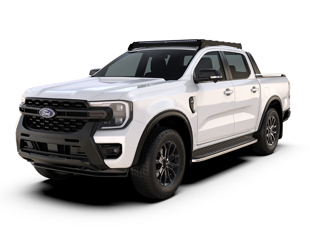 Ford Ranger T6.2 Double Cab (2022-Current) Slimsport Roof Rack Kit / Lightbar Ready | Front Runner