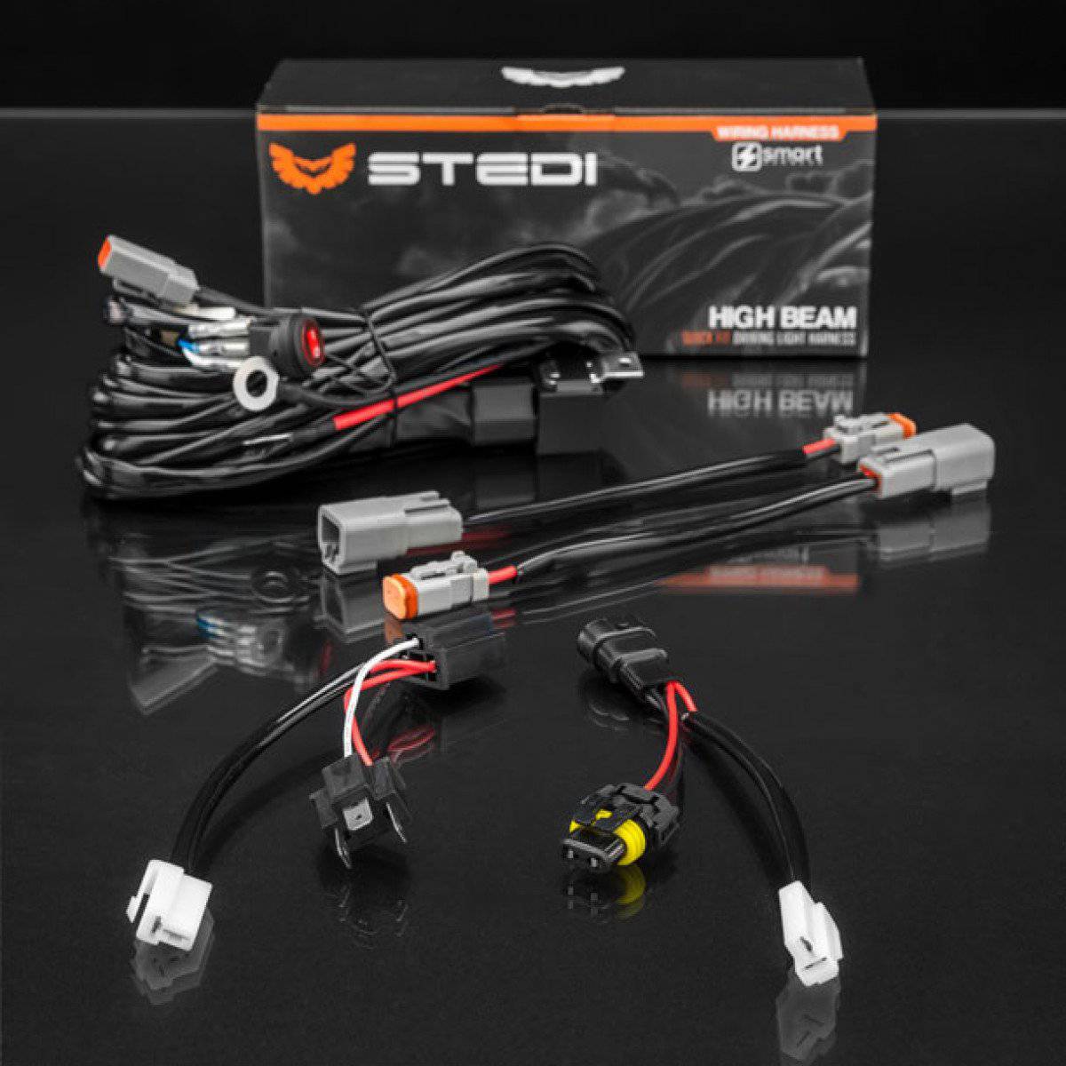 Stedi Plug & Play High Beam Driving Light Wiring Smart Harness™ - Dual Output | Stedi