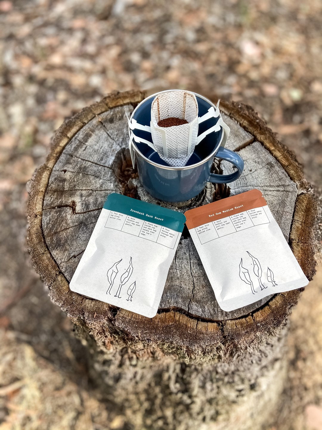 The Gums Coffee 10 Pack Drip Filters Red Gum Medium Roast | The Gums Coffee