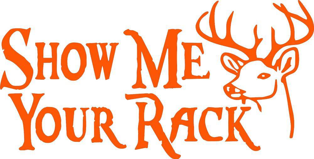 Show Me Your Rack Vinyl Window Sticker Decal - Deer 4wd Hunting Shooting | QIKAZZ 4x4 & Camping