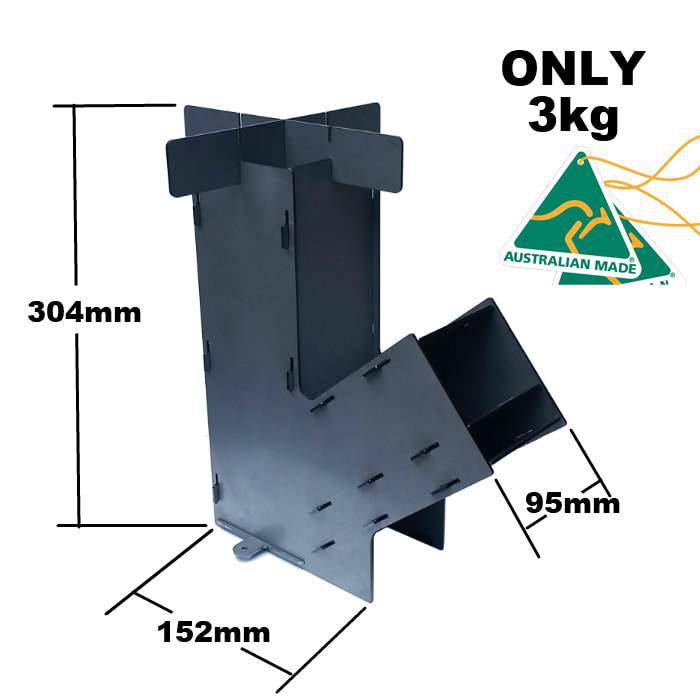 Ezy Rocket Stove - Flat Packed and Aussie Made | Ezyspit