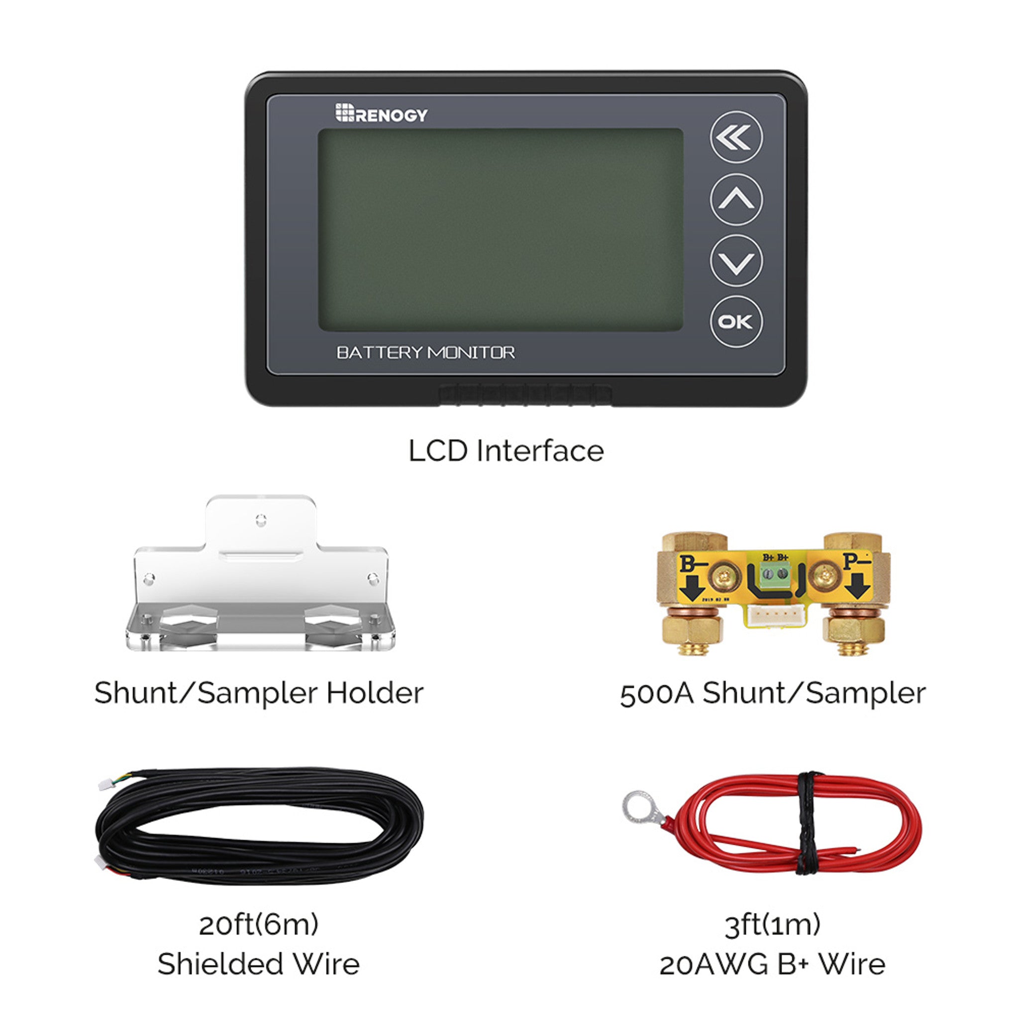 Renogy 500A Battery Monitor with Shunt