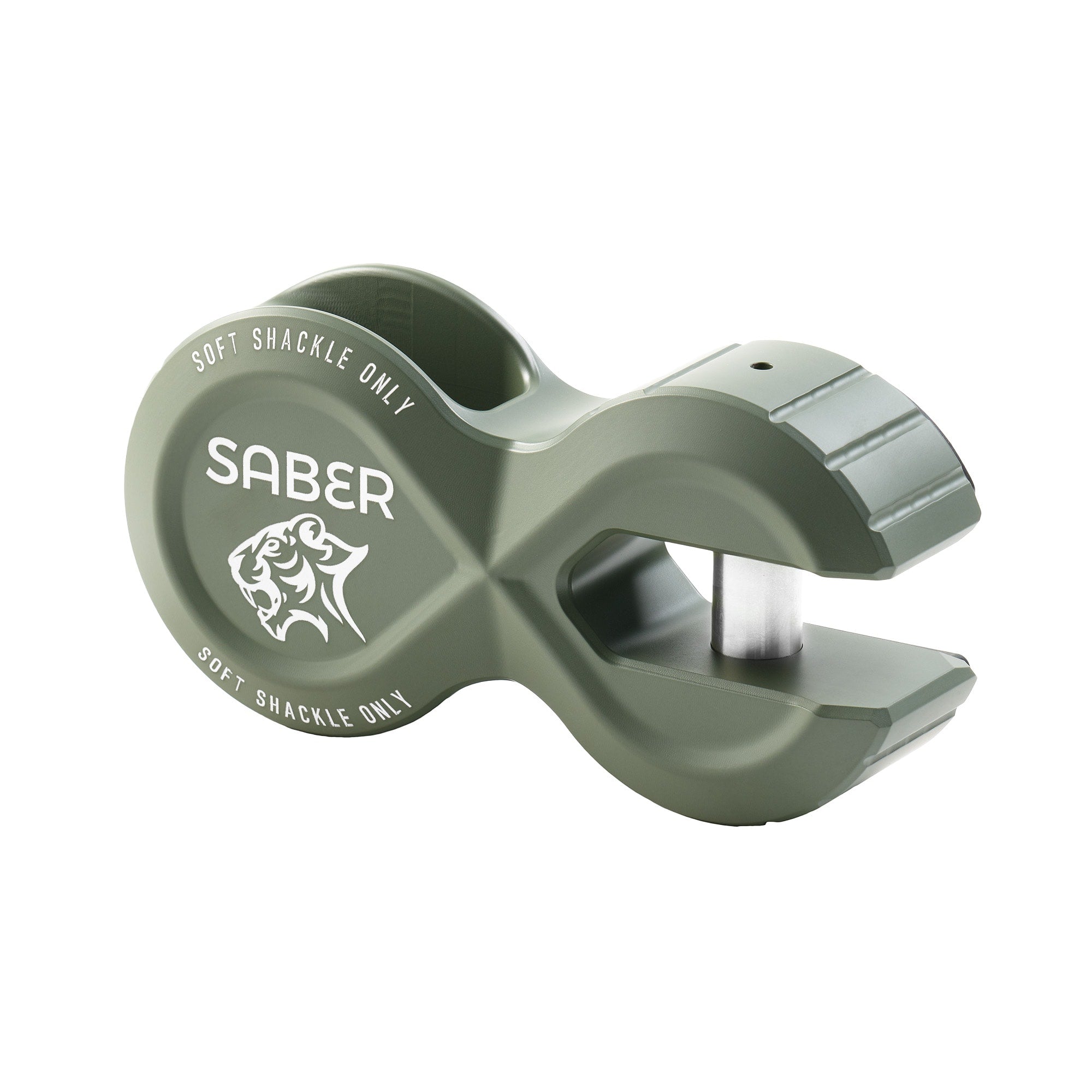 Saber Offroad Alloy Winch Shackle Pro - 7075 Aluminium – Cerakote Jungle Green