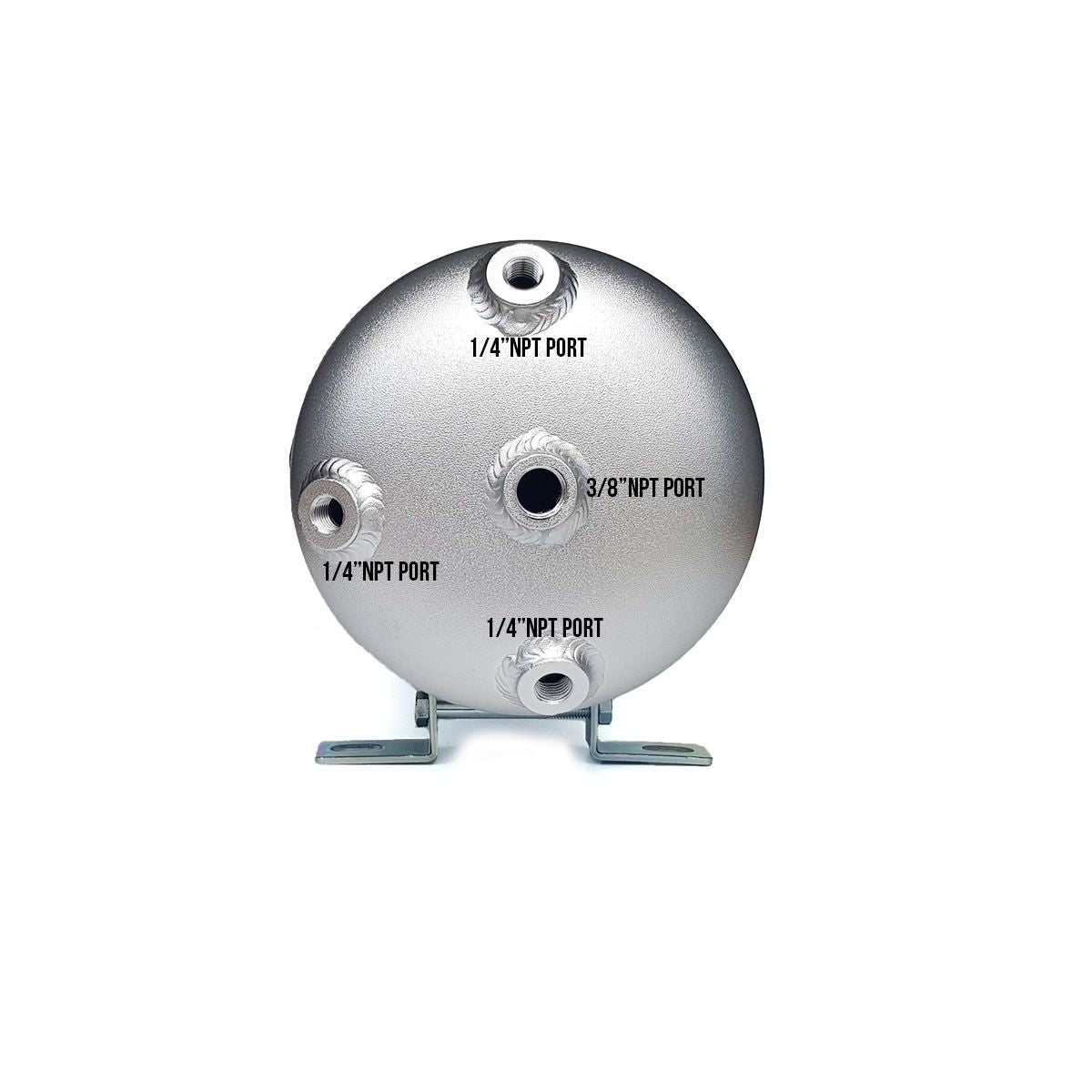 Boss Air Alloy 9 Litre Air Tank with 5 Ports Package