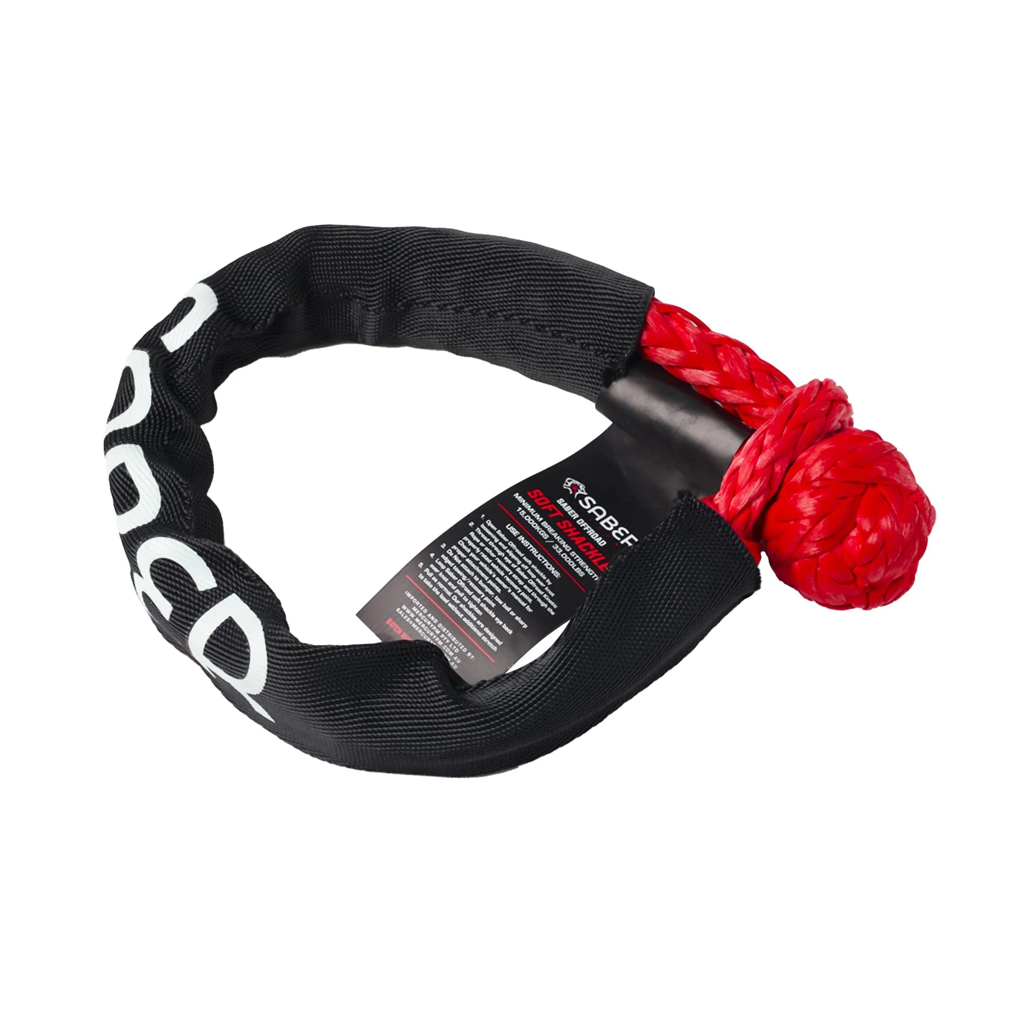 Saber Offroad 15,000kg Soft Shackle with Protective Sheath | Saber Offroad