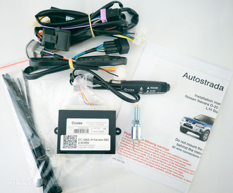 Autostrada E-Cruise Cruise Control Kit for Nissan Navara D22 2.5L CRDi (2007-Current) LH Stalk | Autostrada