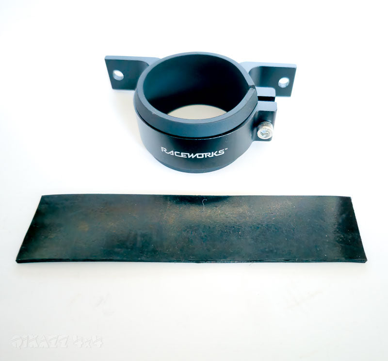 Raceworks 60mm Billet bracket suits BMW M57 E53 Inline Fuel Filter - ALY-001BK | Raceworks