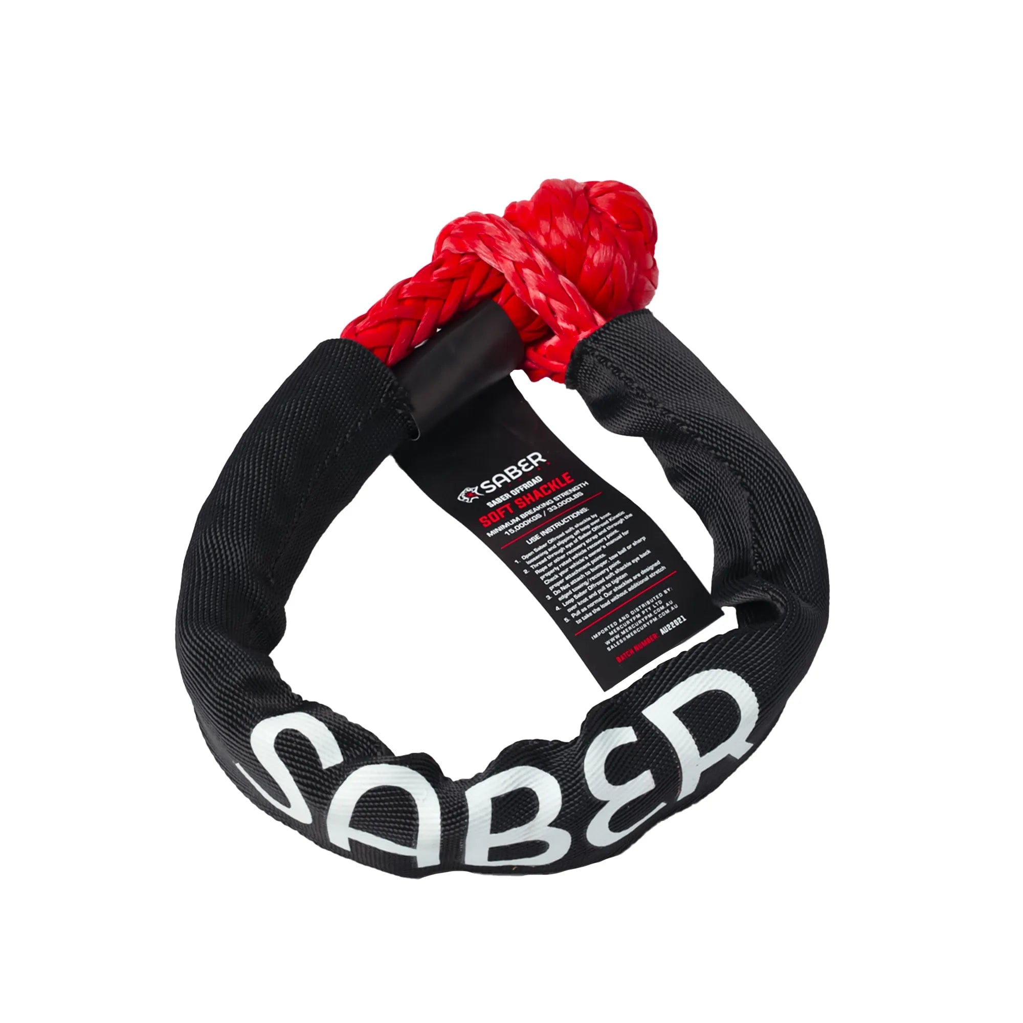 Saber Offroad 15,000kg Soft Shackle with Protective Sheath | Saber Offroad