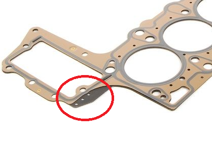 BMW Cylinder Head Gasket to suit M57N2 - 0-LOCH - Elring 11127801701