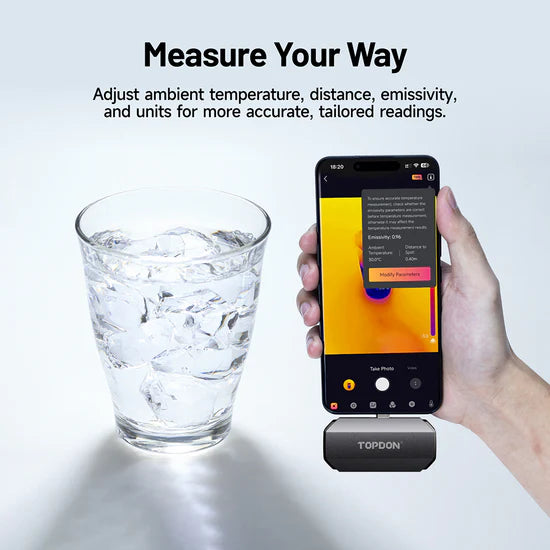 Topdon Thermal Camera TC002C Duo (USB-C iPhone & Android Devices)