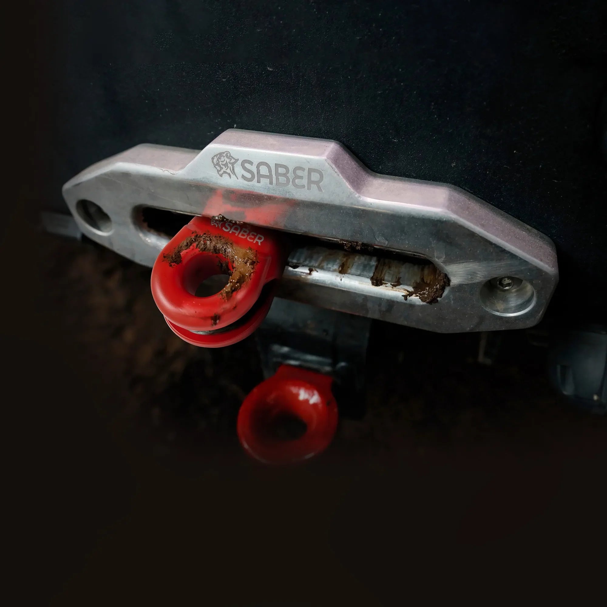Saber Offroad 6061 Aluminium Spliced Winch Thimble V2 – Cerakote Red *UPDATED DESIGN*