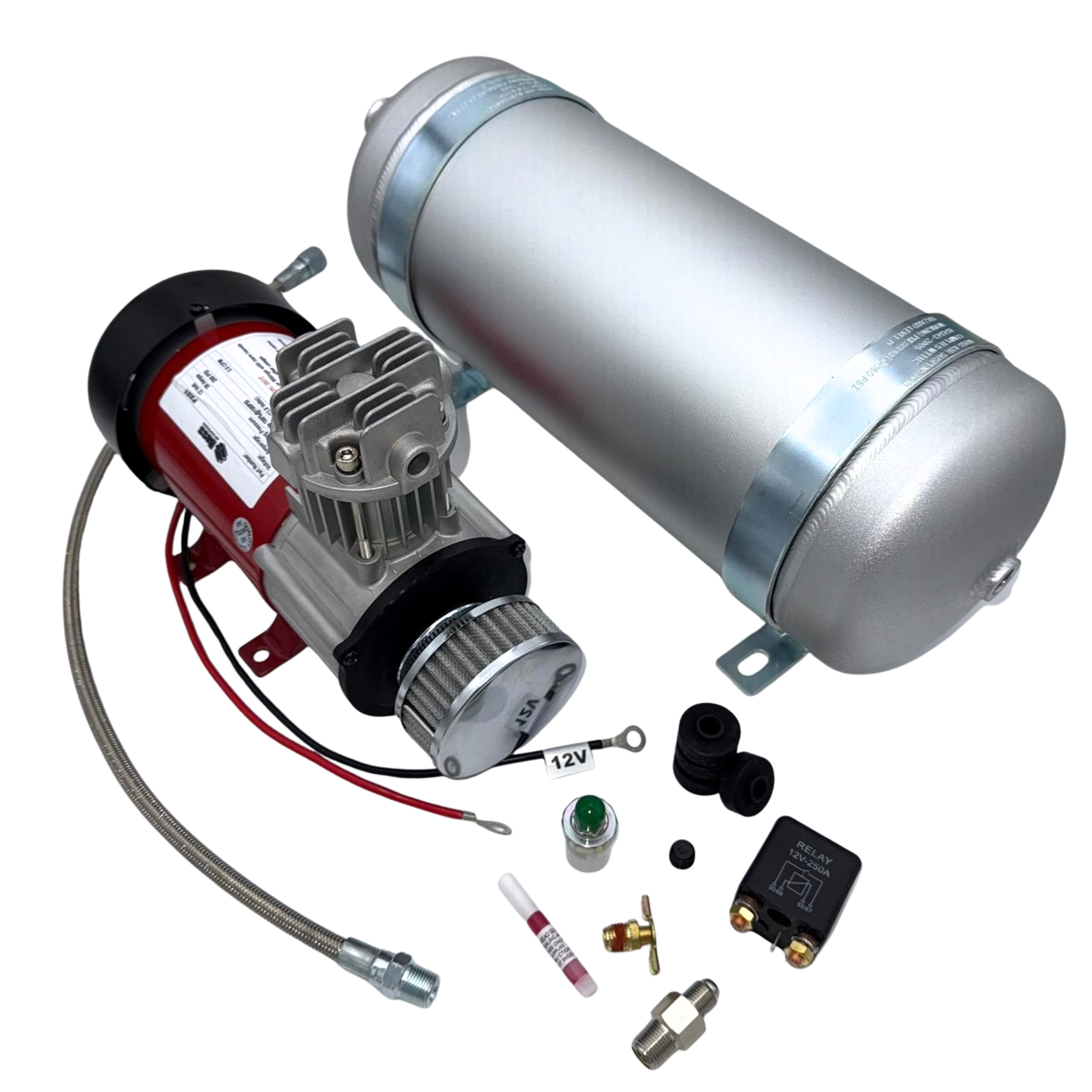 Boss Air Outback Air Pro 3 Kit - PX07 Compressor + 9 Litre Air Tank | Boss Air Suspension