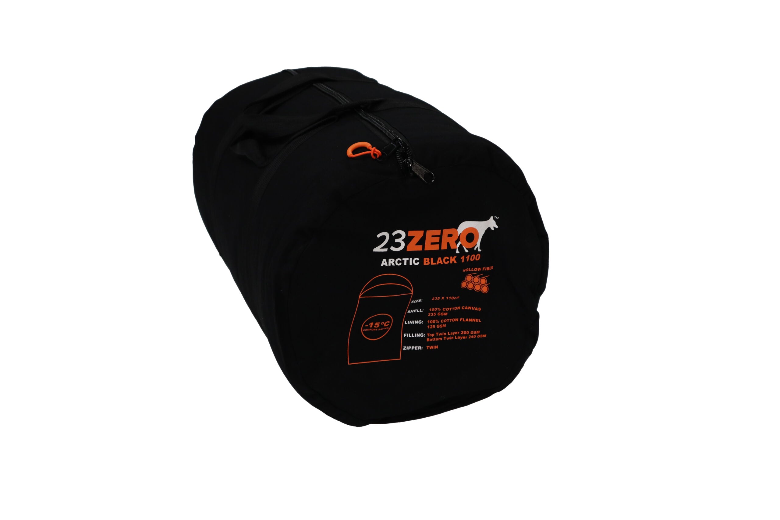 23Zero Arctic Black Sleeping Bag 1100 -15c