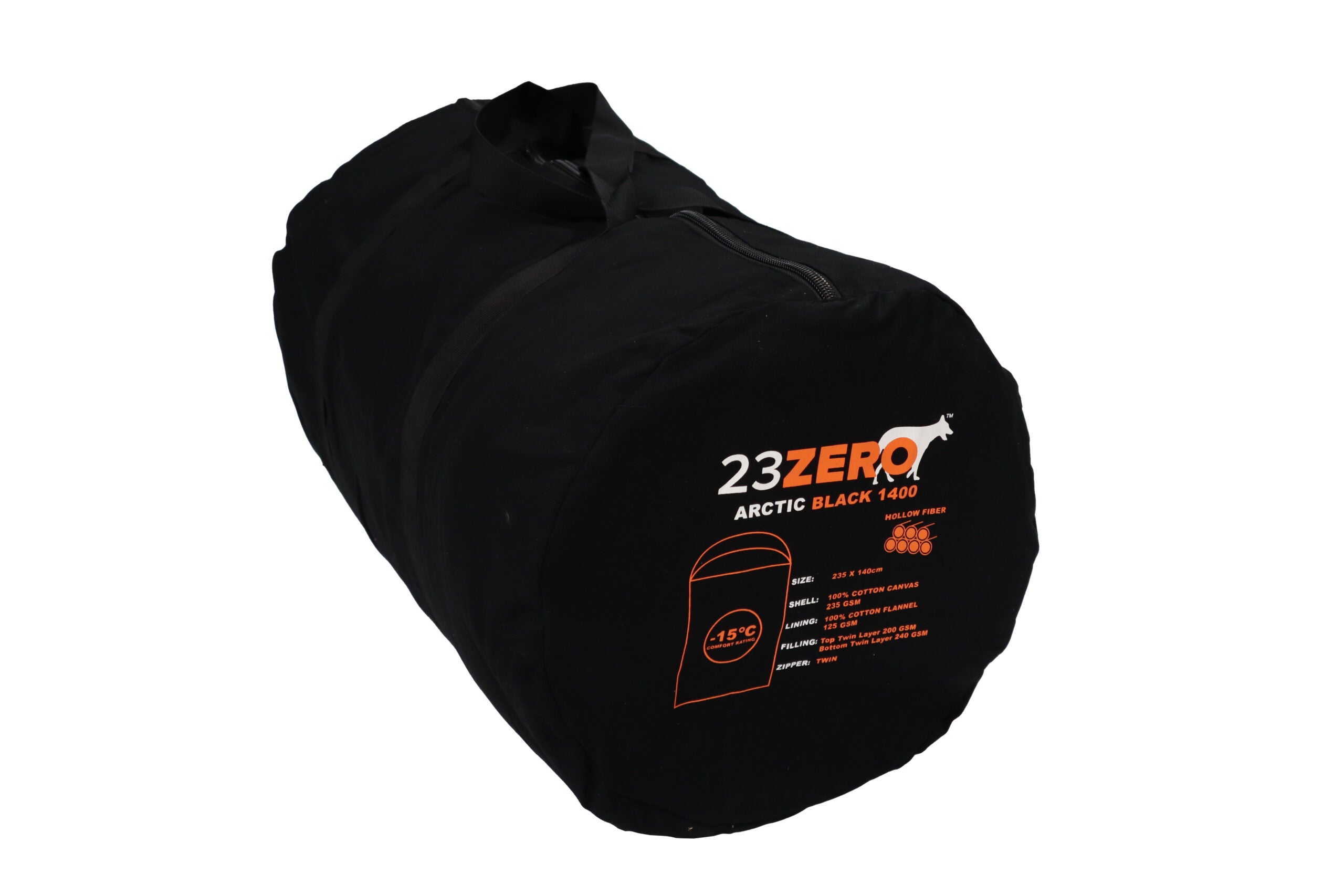 23Zero Arctic Black Sleeping Bag 1400 -15c