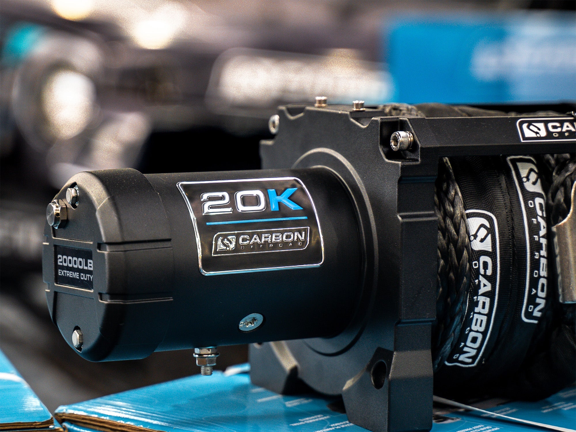 Carbon Scout Pro - 20000lb Extreme Duty Truck Winch 24V | Carbon Offroad