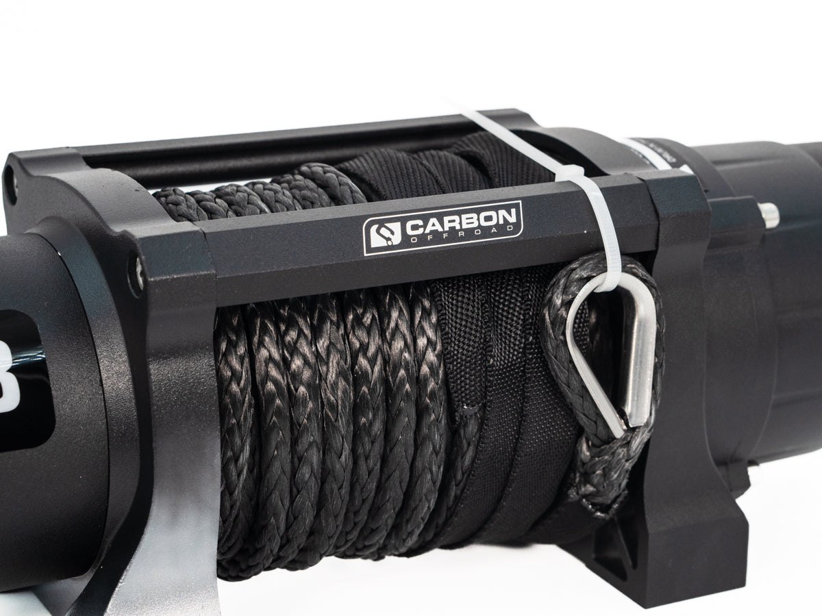 Carbon Offroad 6000lb ATV/Small 4X4 Winch with twin wireless remotes | Carbon Offroad