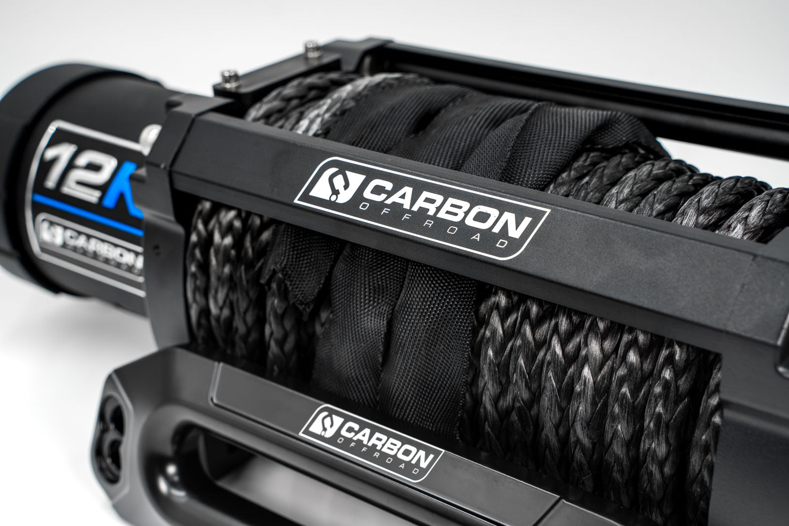 Carbon 12K - 12000lb Winch V3 - BYO HOOK | Carbon Offroad