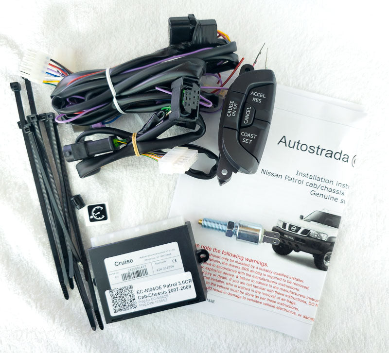 Autostrada E-Cruise Cruise Control Kit for Nissan Patrol GU Y61 with M57 Engine inc OEM Steering Wheel Switch - BMW Pedal | Autostrada