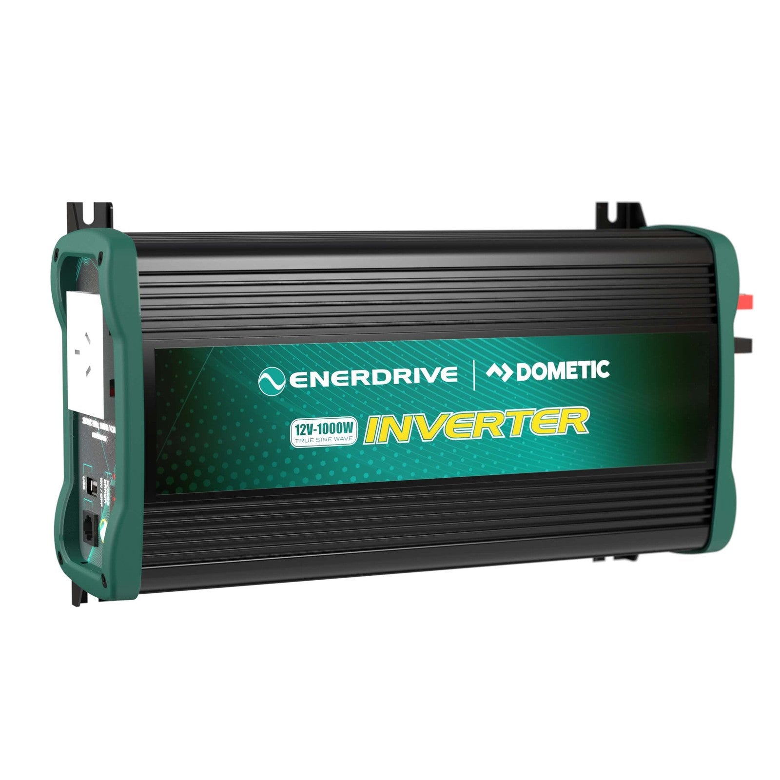 Enerdrive ePOWER 1000W Inverter EN1110S - angled three-quarter view showing AC outlet and control panel