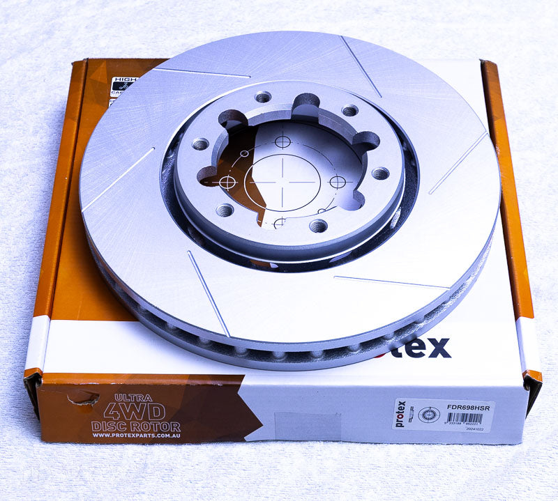 Protex 4wd Front Slotted Disc Rotor Right Hand Side for Nissan Patrol TB48 GU Y61