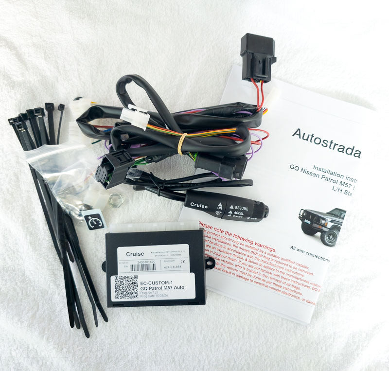 Autostrada E-Cruise Cruise Control Kit for Nissan Patrol GQ Y60 with M57 Engine inc LH Stalk Switch - BMW Pedal | Autostrada