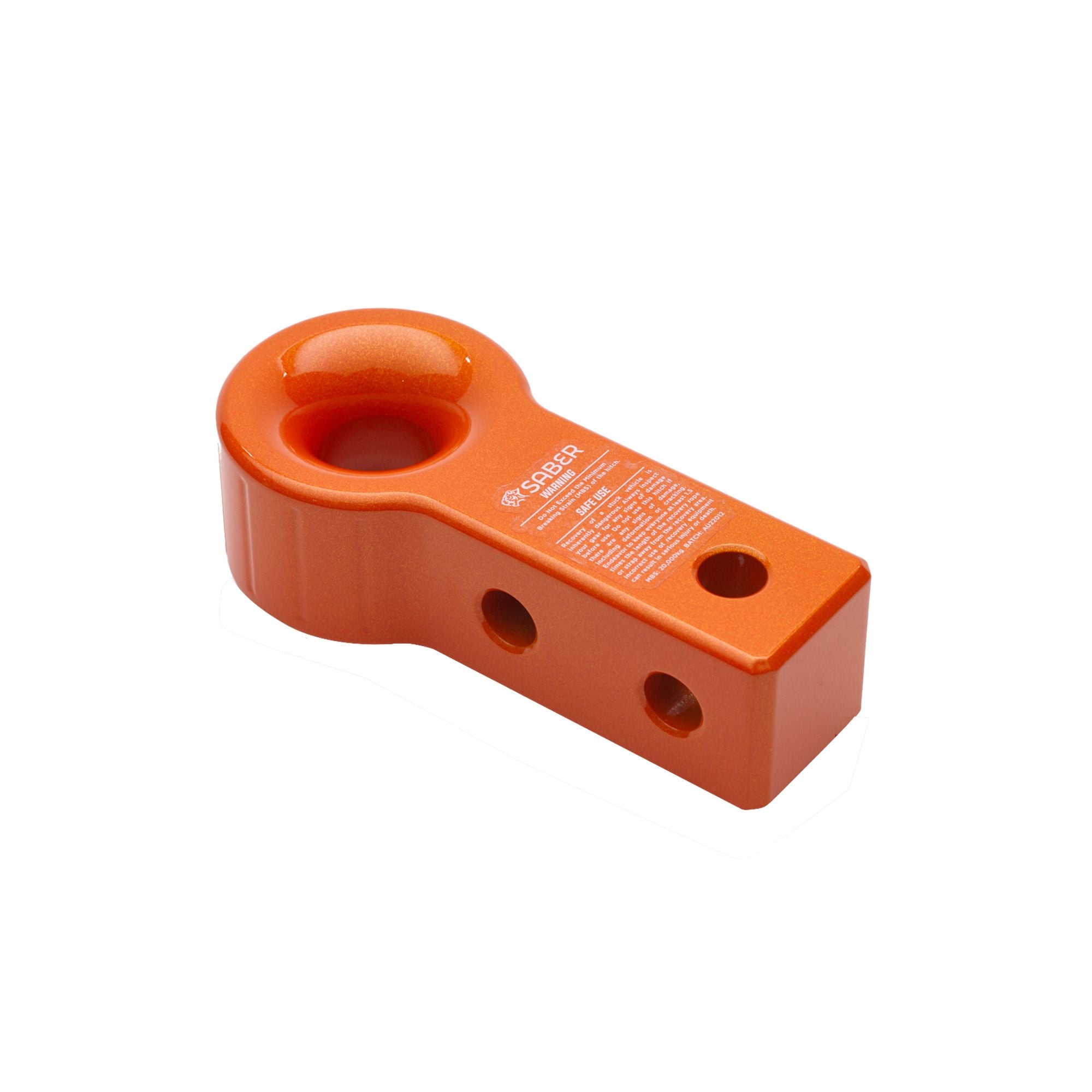 Saber Offroad 7075 Soft Shackle Only Aluminium Recovery Hitch – Prismatic Orange