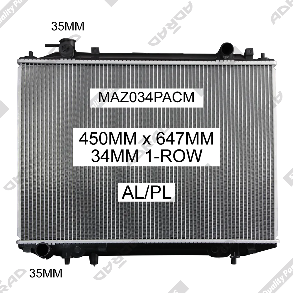 Adrad Radiator to suit Ford Courier PD, PE, PG, PH 04/1996 - 09-2006 | Adrad
