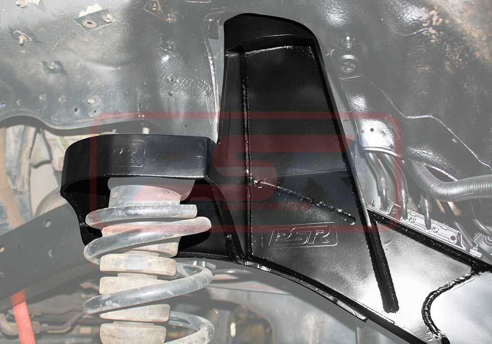 PSR Nissan Patrol GQ-GU Front Raised Shock Tower System 75mm (Weld in)(pin shock mounting)