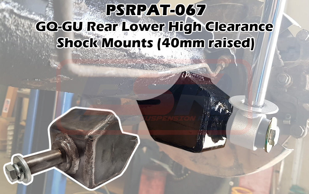 PSR Nissan Patrol GQ-GU Rear Lower High Clearance Shock Mounts (40mm raised)
