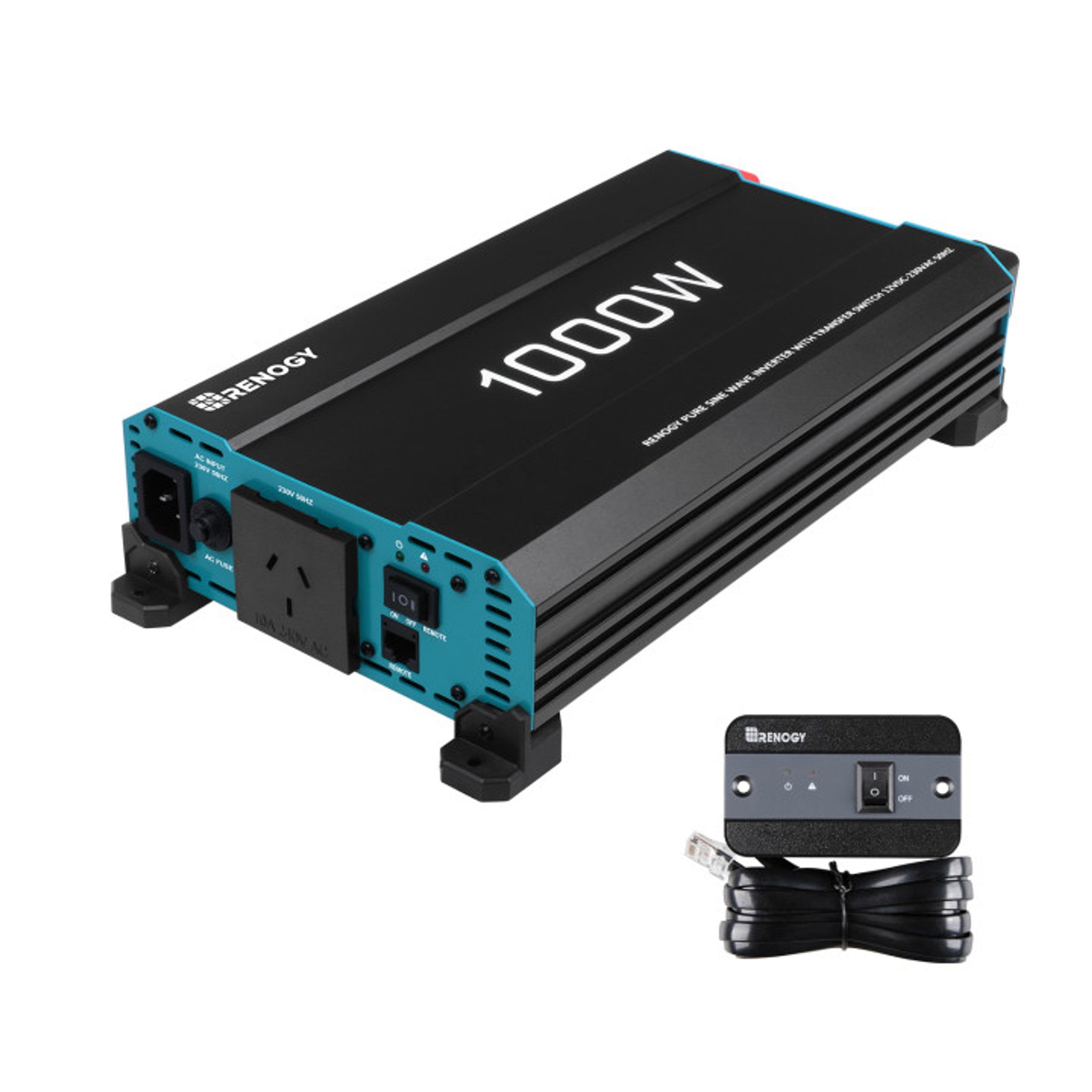 Renogy 1000W 12V to 230V/240V Pure Sine Wave Inverter (with UPS Function) | Renogy