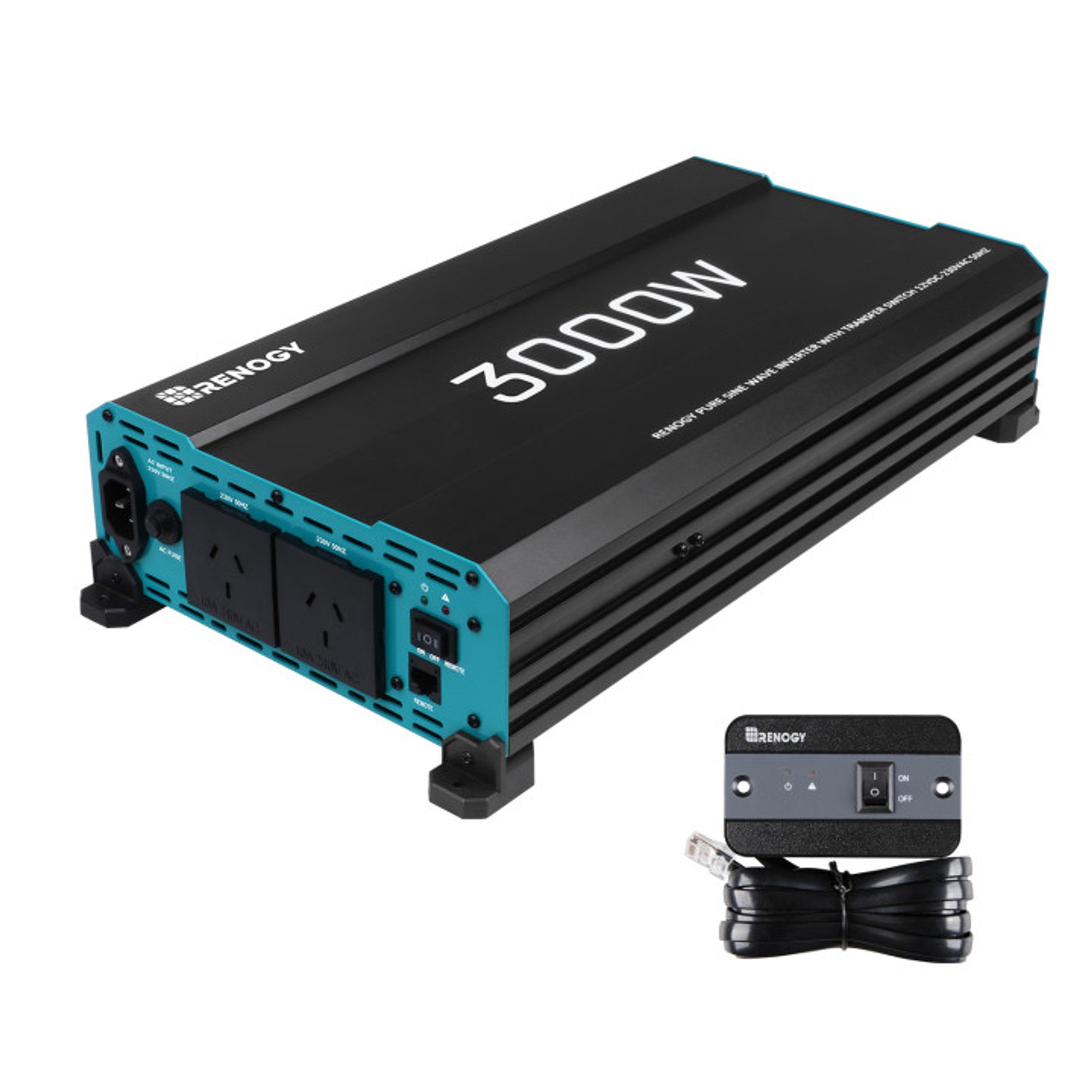 Renogy 3000W 12V to 230V/240V Pure Sine Wave Inverter (with UPS Function) | Renogy