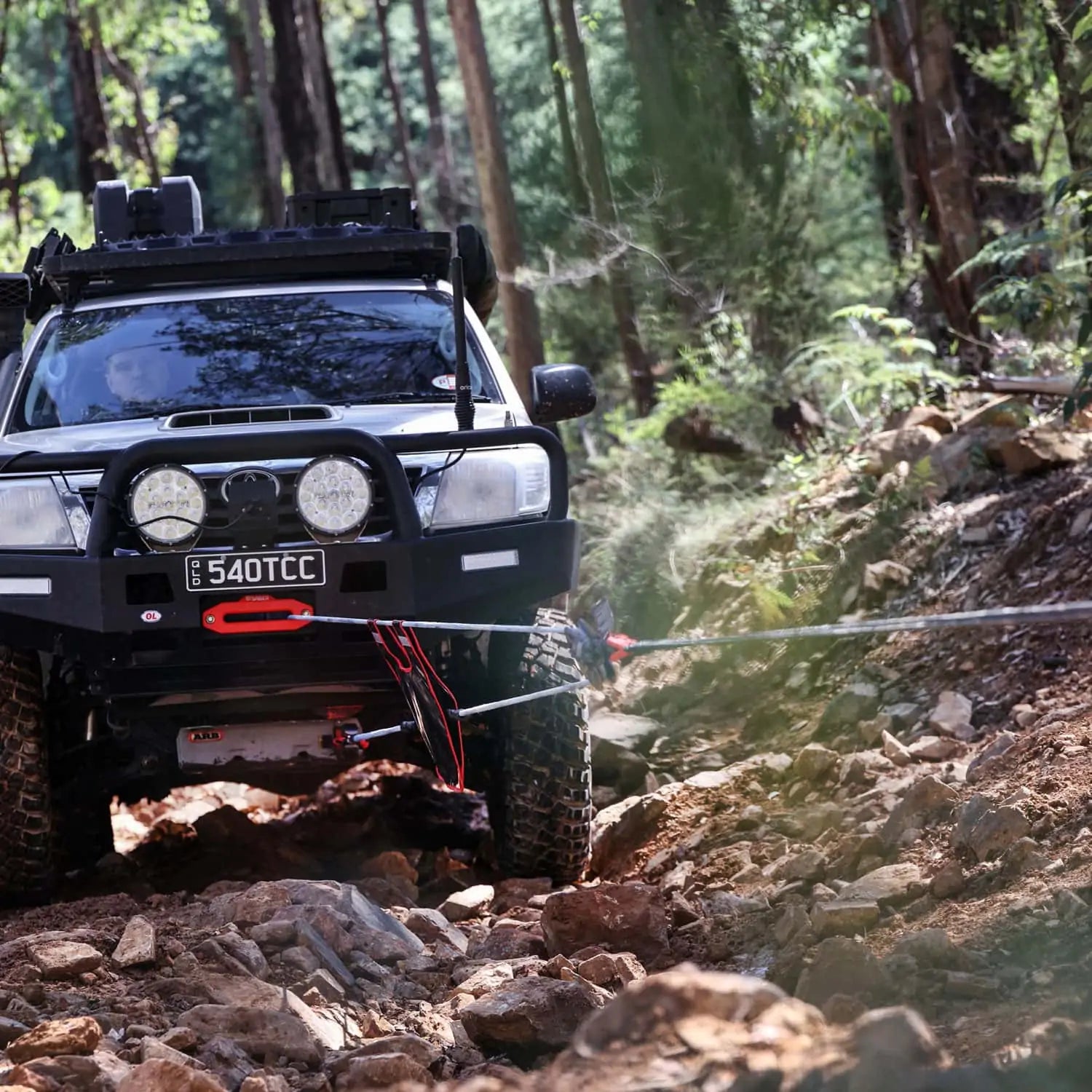 Saber Offroad SaberPro® 20m Black Winch Extension Rope – 9,500KG (21,000lbs) | Saber Offroad