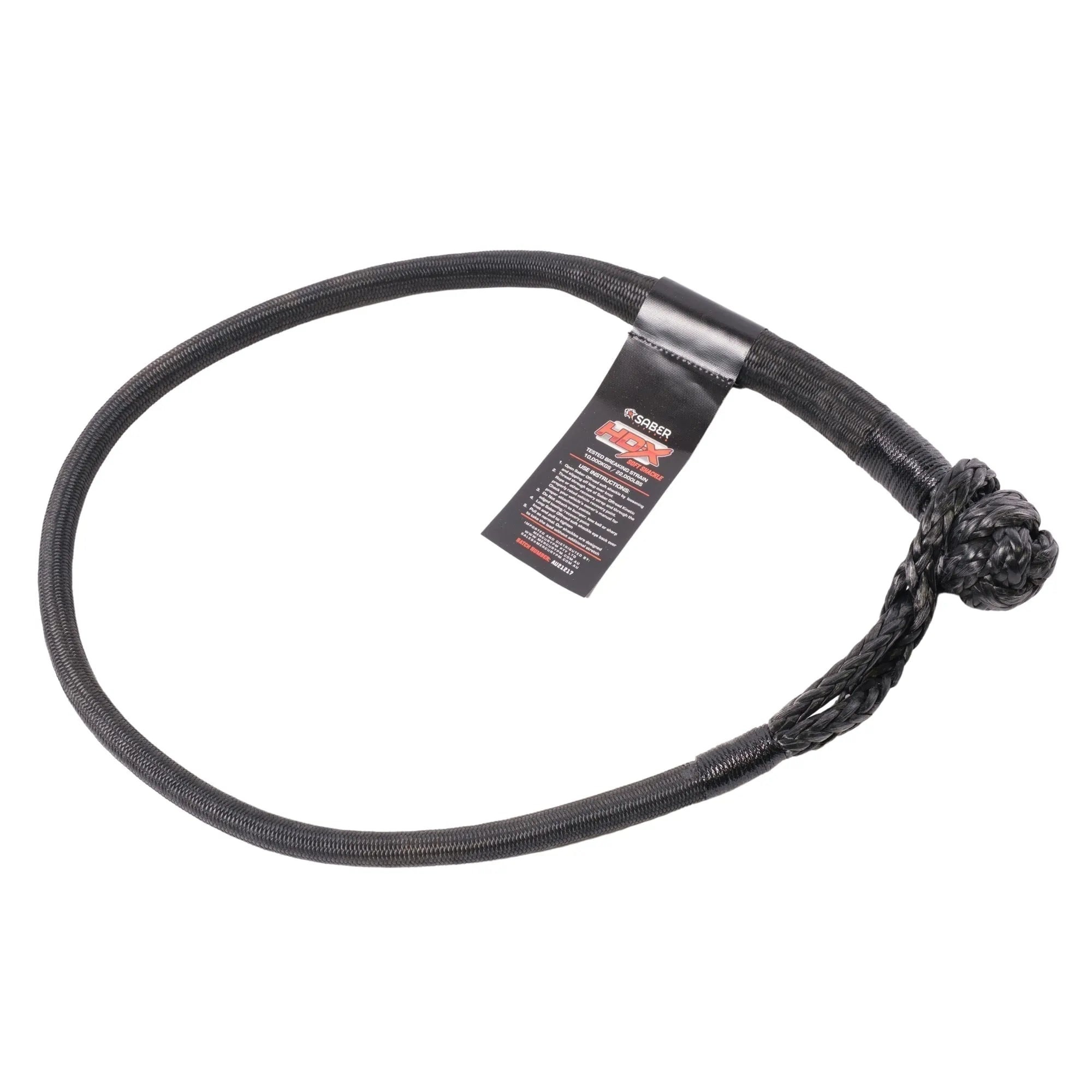 Saber Offroad 10,000kg HDX SaberPro Technora Bound Soft Shackle - Long