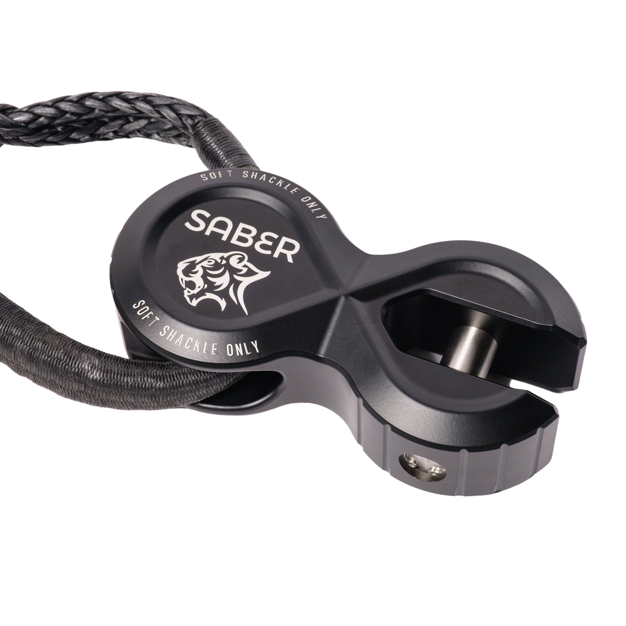 Saber Offroad Alloy Winch Shackle Pro - 7075 Aluminium – Black | Saber Offroad