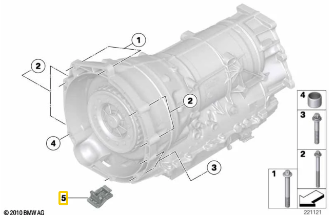 Genuine BMW ZF 8-speed Transmission Inspection Cover / Cap - 24147591704