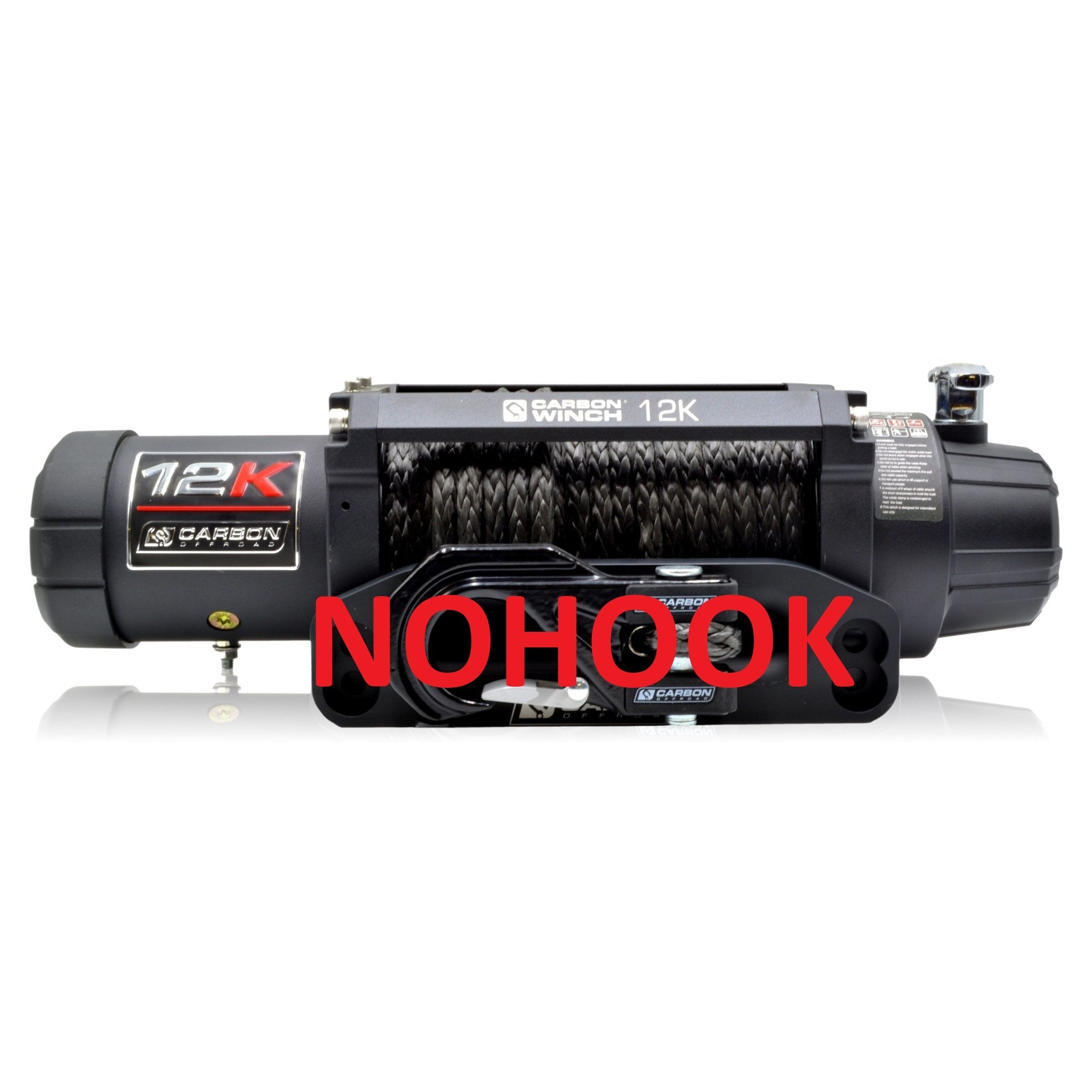 Carbon 12K - 12000lb Winch V3 - BYO HOOK | Carbon Offroad