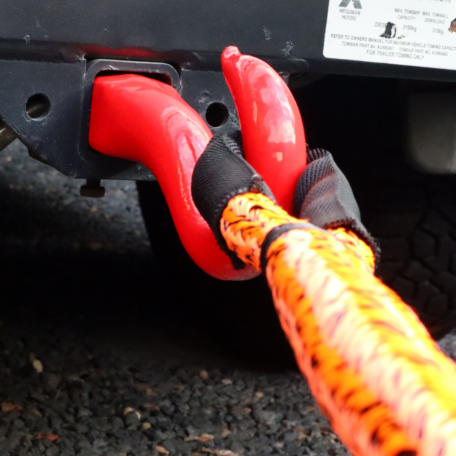 Carbon Shinbusta Forged Recovery Hook 8000kg | Carbon Offroad