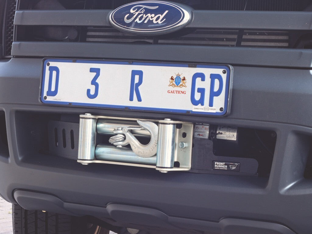 Ford Ranger PX PX2 Hidden Winch Cradle in bumper mount | Carbon Offroad