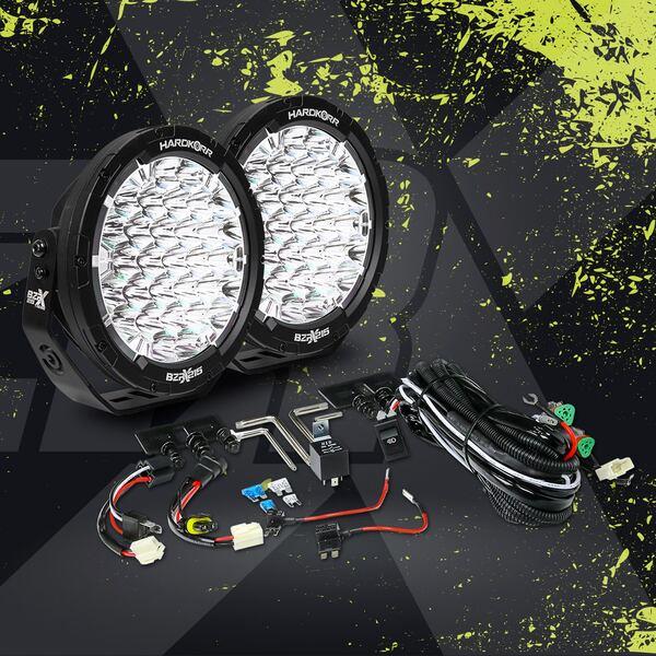 HARDKORR BZR-X SERIES 9? LED DRIVING LIGHTS (PAIR W/HARNESS) - HKBZRX215 8